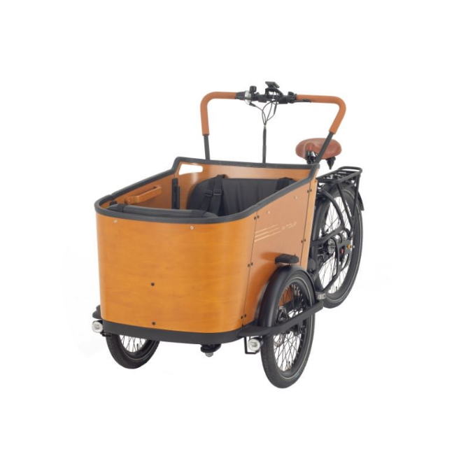 Aitour Family C cargo electric bike with front and rear load space – electric utility bike for UK families-volt-ventures