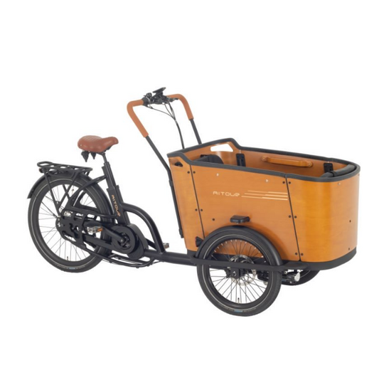 Aitour Family C cargo electric bike with front and rear load space – electric utility bike for UK families-volt-ventures