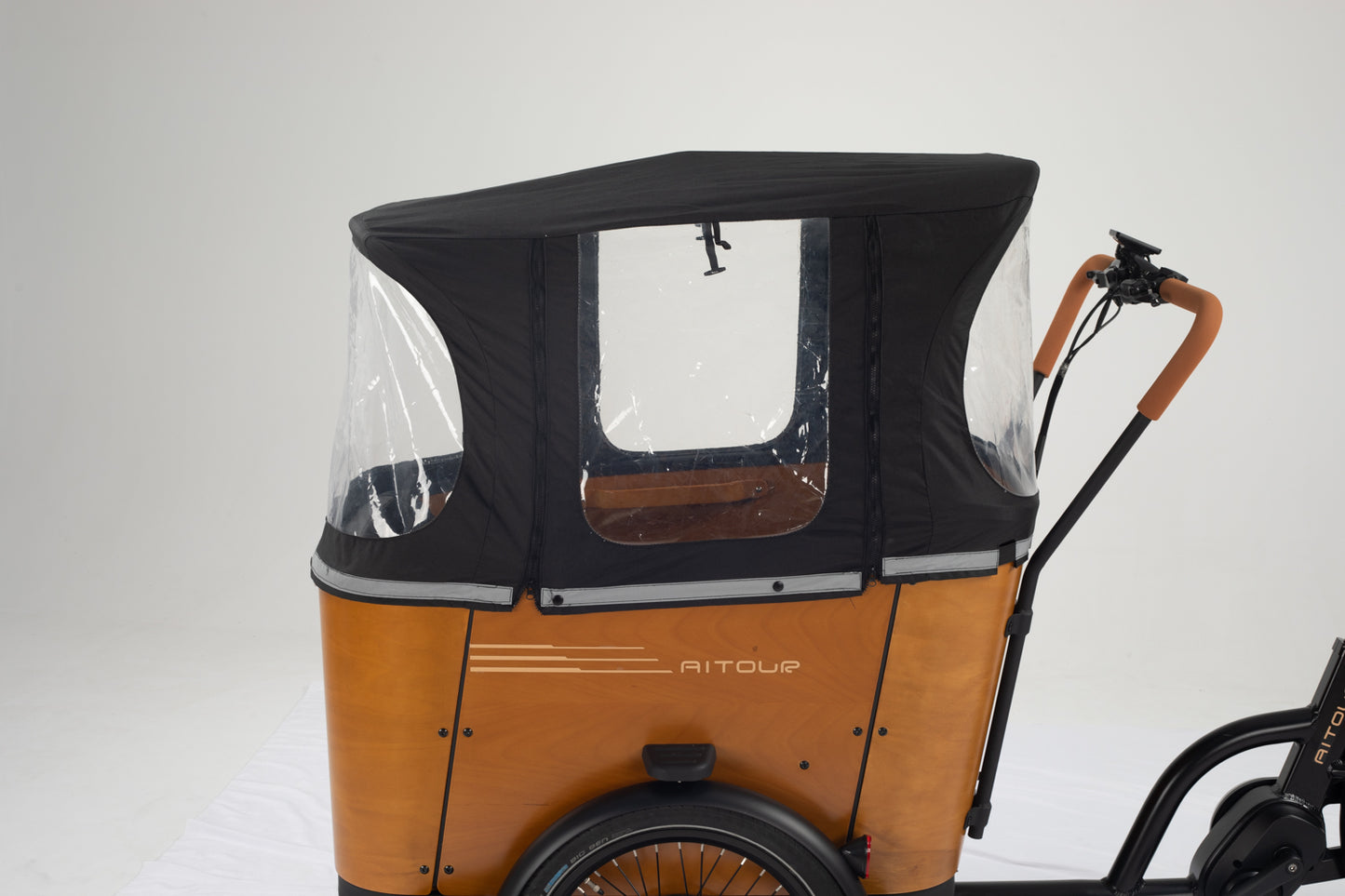 Aitour Family C cargo electric bike with front and rear load space – electric utility bike for UK families-volt-ventures
