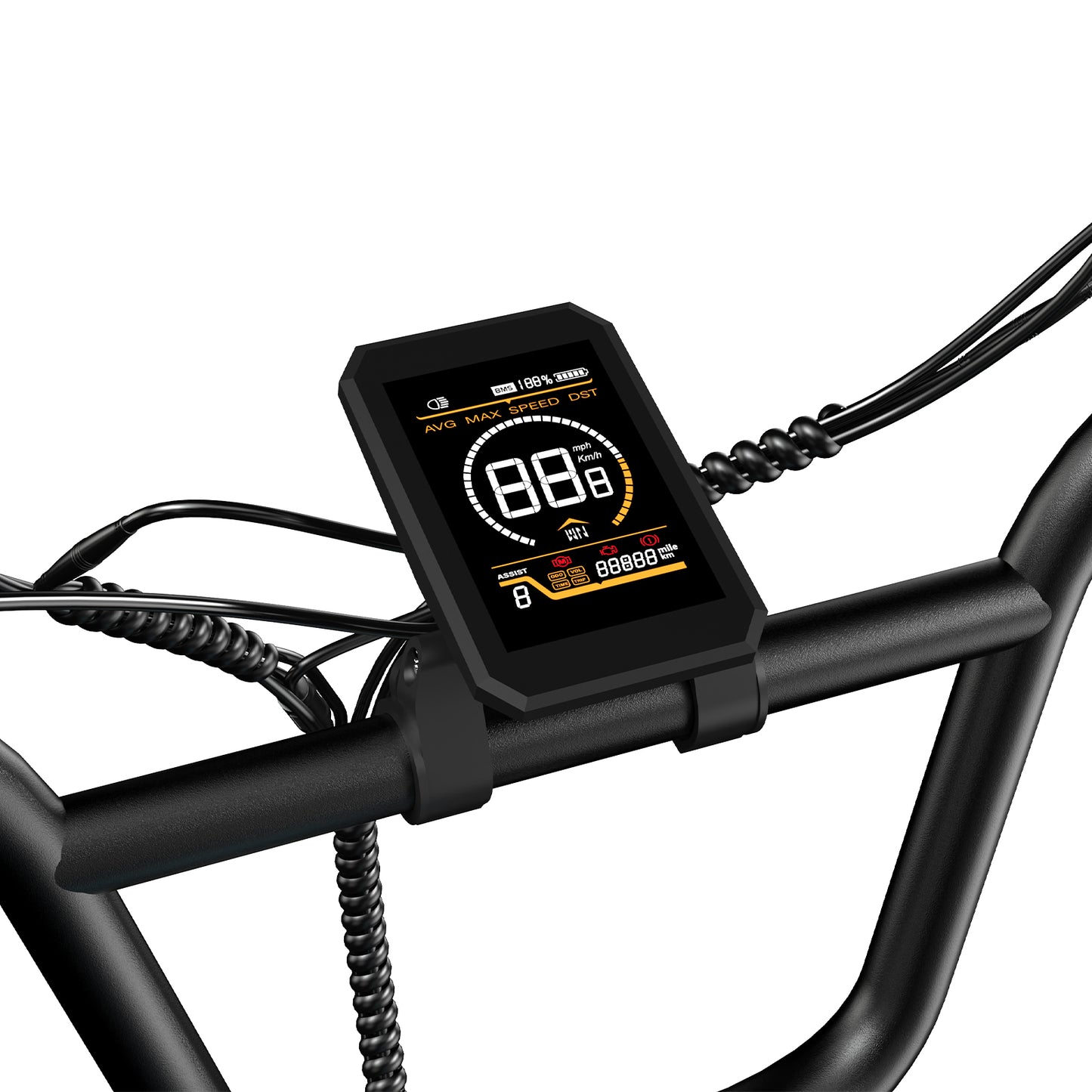 Ecorush R6 electric bike with front suspension and long-range battery – ideal for urban and trail riding, Volt Ventures