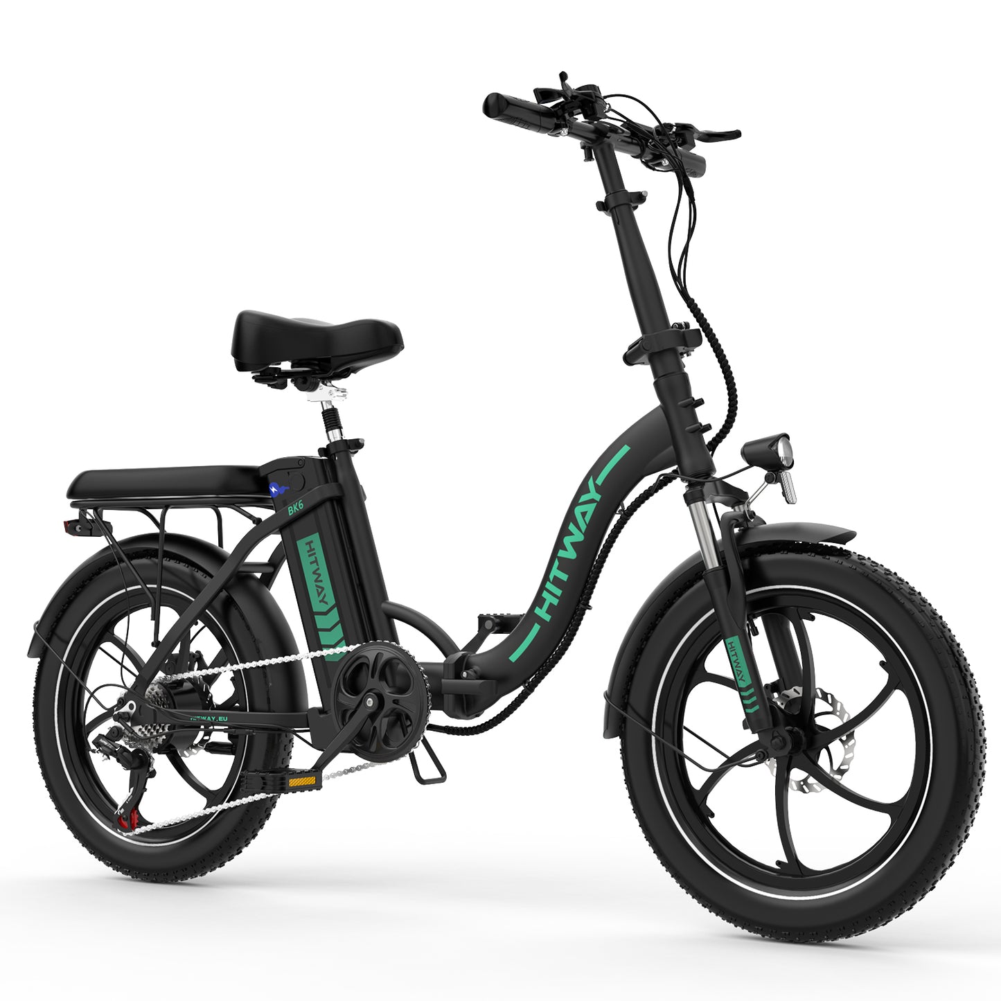 Hitway BK-6SL electric bike – 26-inch fat tyre e-bike with front suspension, LED display, and long-range motor – Volt Ventures