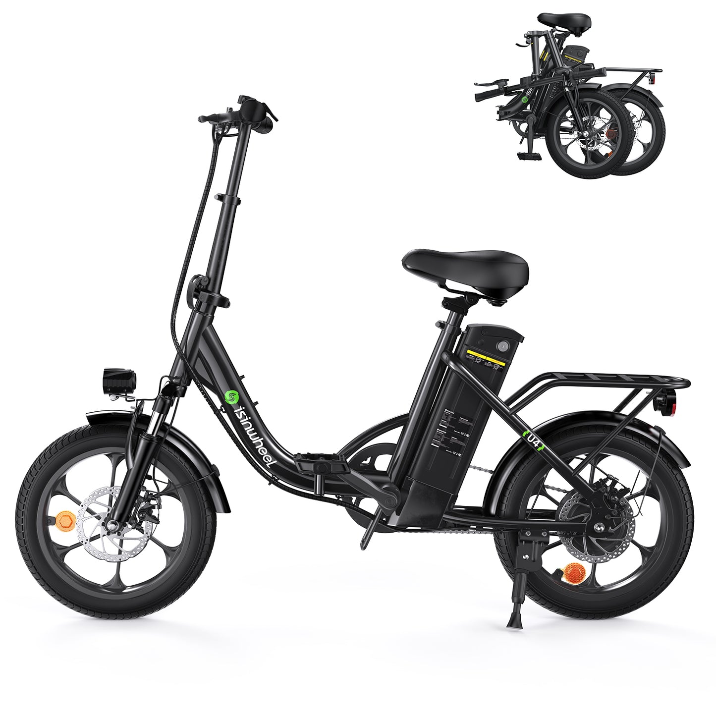 Isinwheel U4 electric bike – powerful urban e-bike with 48V battery, front suspension, and pedal assist – Volt Ventures