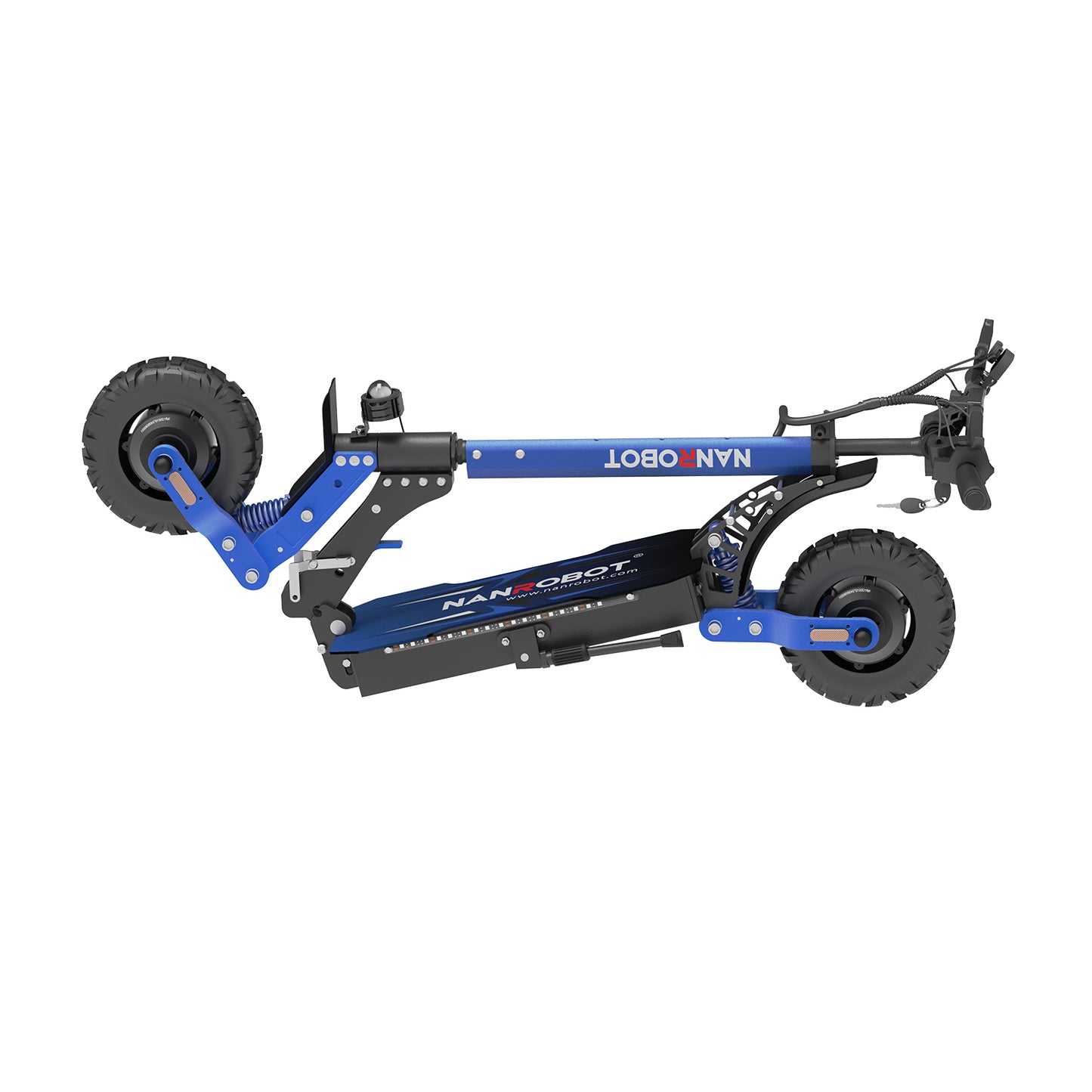 Nanrobot D4+ MAX electric scooter in blue – high-performance dual motor off-road e-scooter – Volt Ventures