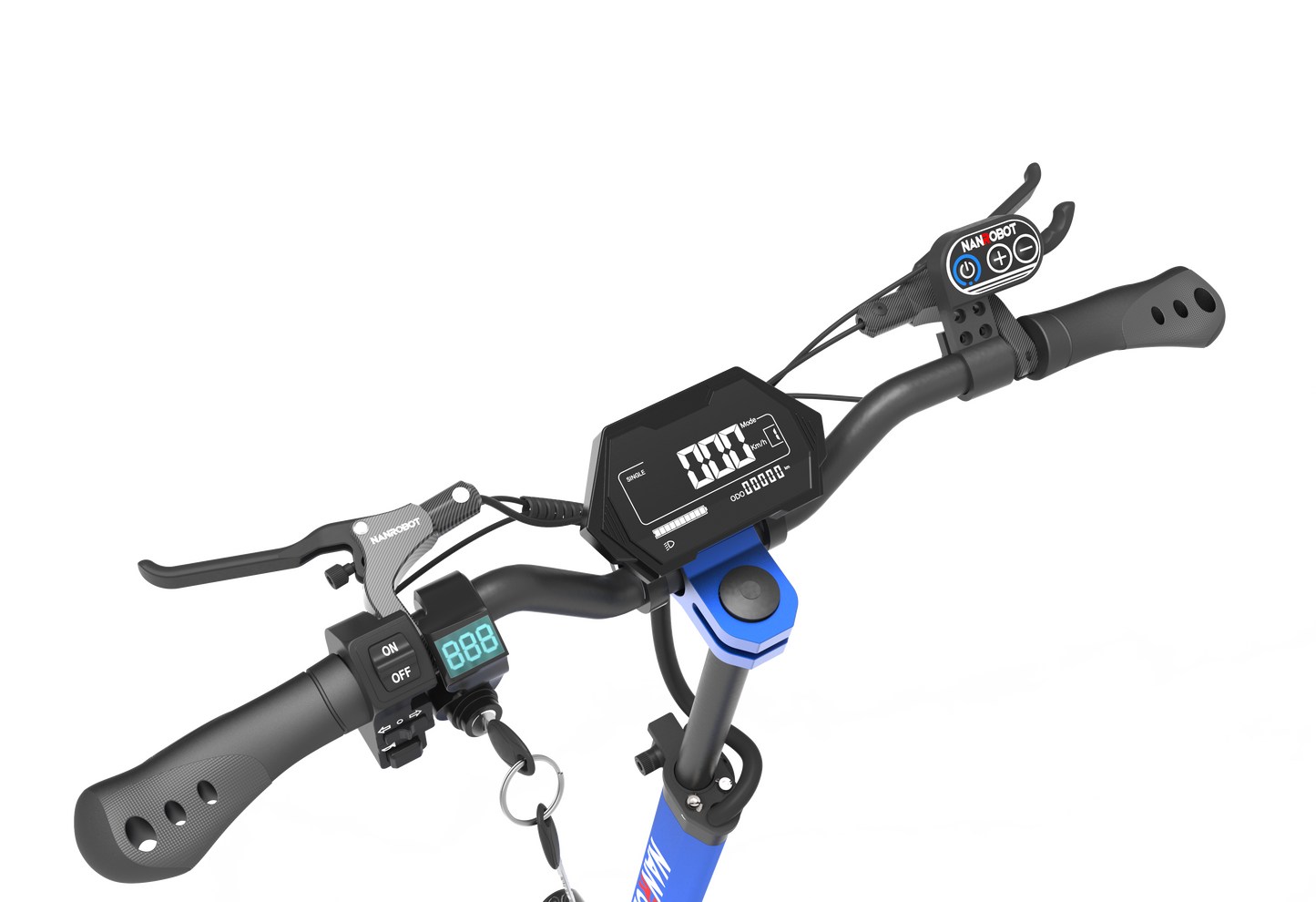 Nanrobot D4+ MAX electric scooter in blue – high-performance dual motor off-road e-scooter – Volt Ventures