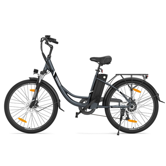 Touroll B1 step-through electric bike with low-frame design, front suspension, and long-range battery – Volt Ventures