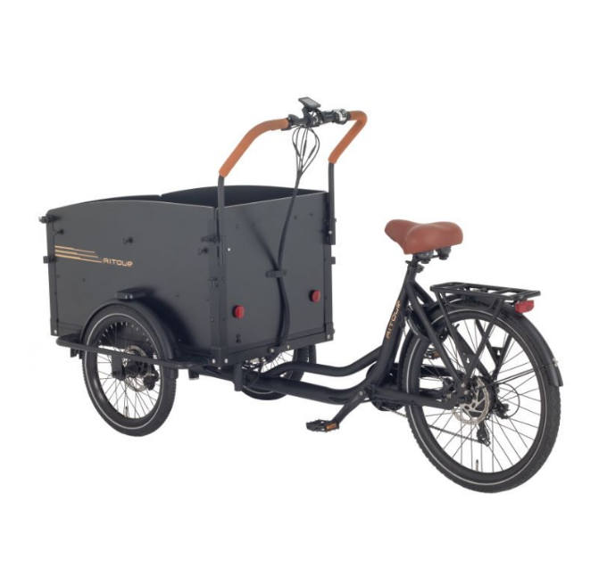 Aitour Starter cargo electric bike with front box – entry-level utility e-bike for families and daily transport in the UK-volt-ventures