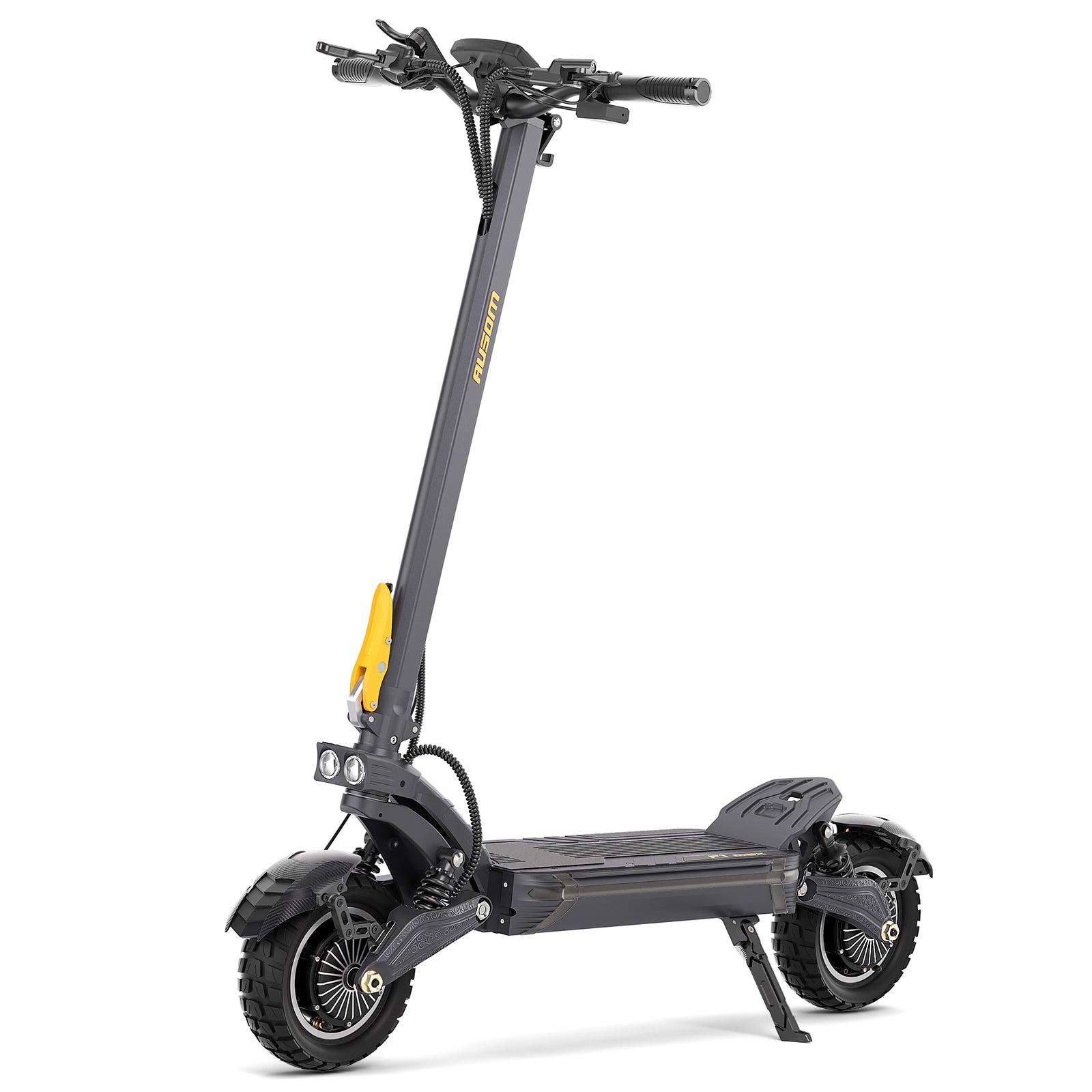 Ausom F1 Max – Foldable Off-Road Adult Electric Scooter, Black, Long-Range Model, UK Stock by Volt Ventures