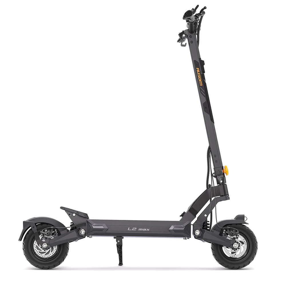 Ausom L2 Max – Foldable Off-Road Adult Electric Scooter, Black, Long-Range Model, UK Stock by Volt Ventures
