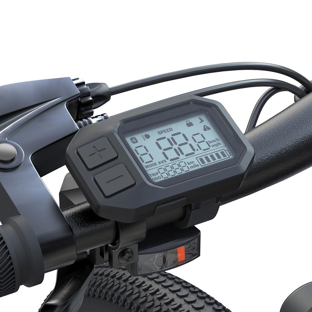 Eleglide M1 Plus 27.5 inch electric mountain bike with Shimano gears, front suspension, and LCD display – Volt Ventures
