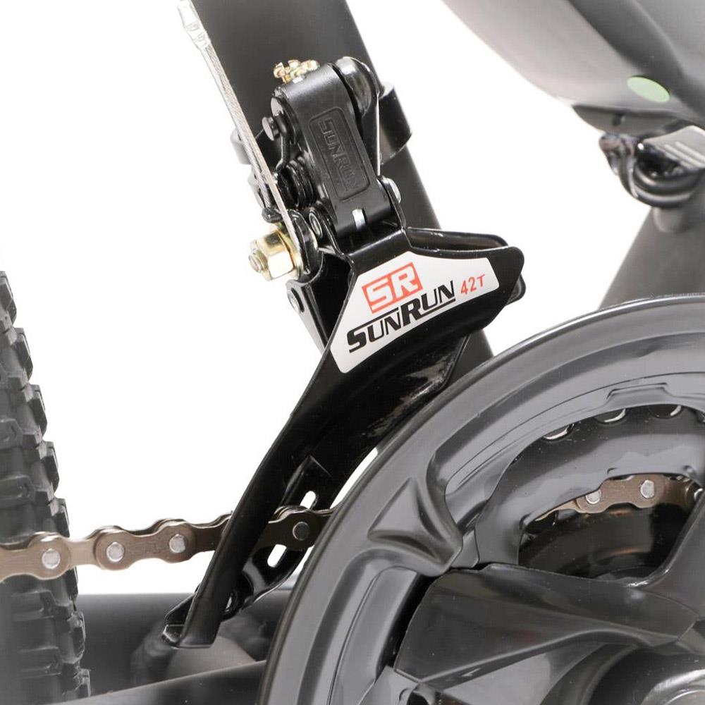 Eleglide M1 Plus 27.5 inch electric mountain bike with Shimano gears, front suspension, and LCD display – Volt Ventures