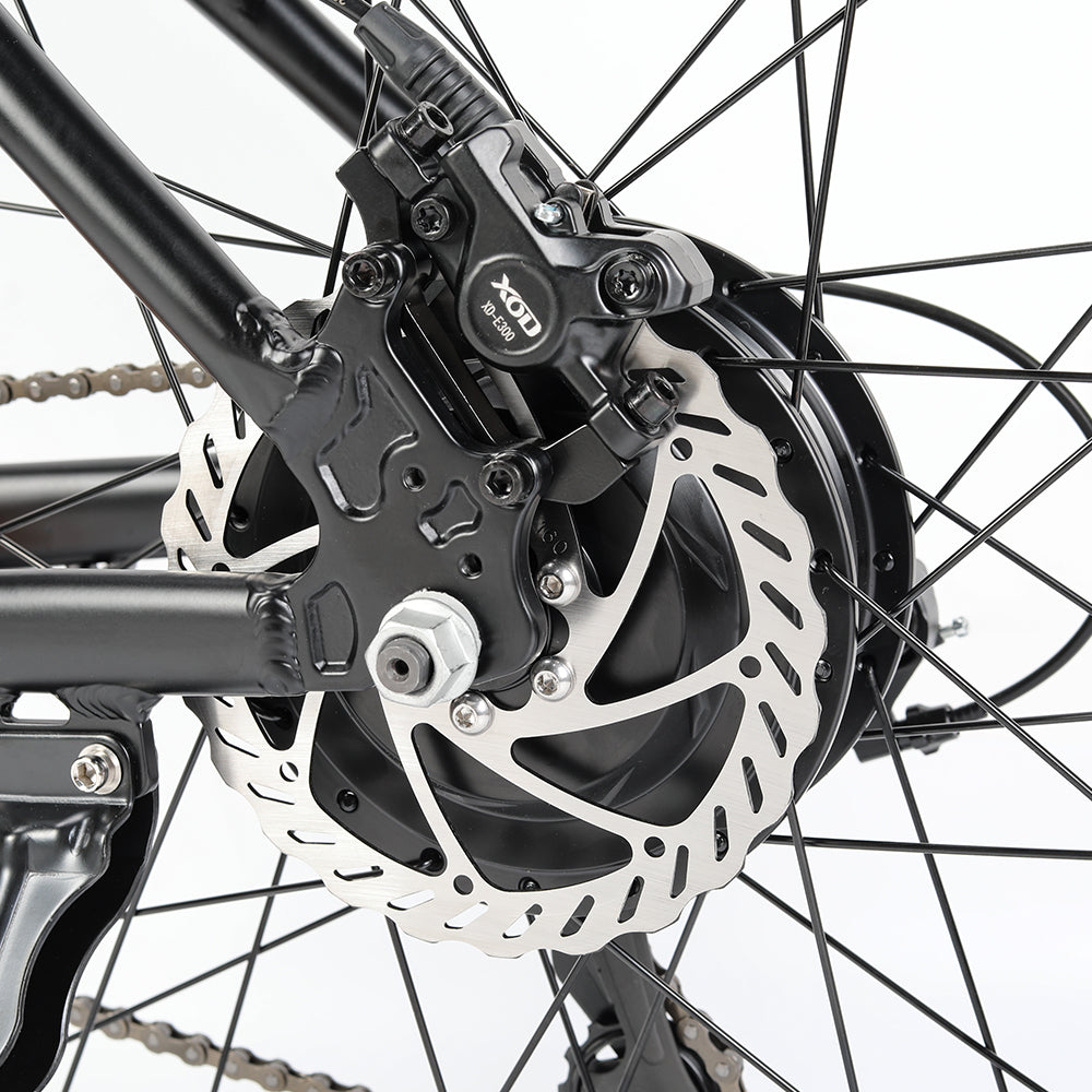 Eleglide M2 27.5 inch electric mountain bike with front suspension, Shimano gears, and long-range battery – Volt Ventures