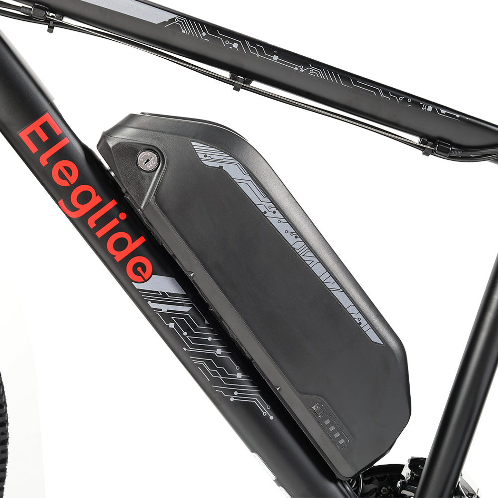 Eleglide M2 27.5 inch electric mountain bike with front suspension, Shimano gears, and long-range battery – Volt Ventures