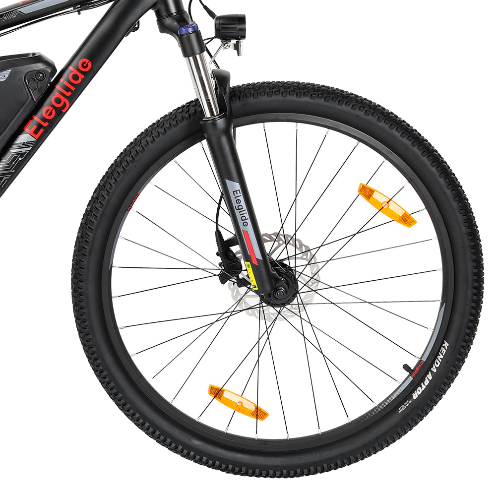 Eleglide M2 27.5/29 inch electric mountain bike with front suspension, Shimano gears, and long-range battery – Volt Ventures