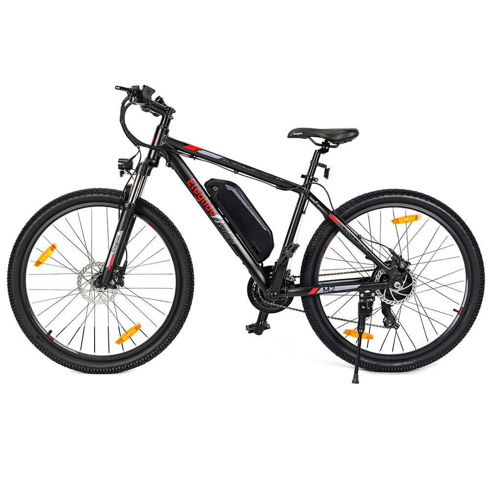 Eleglide M2 27.5 inch electric mountain bike with large wheels, powerful motor, and hydraulic suspension – Volt Ventures