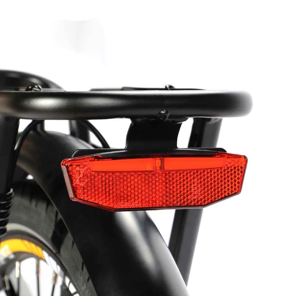 Eleglide T1 step-through electric bike with low frame, rear rack, suspension fork, and 250W motor – Volt Ventures