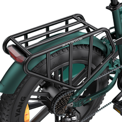 Engwe Engine Pro 2.0 green fat tyre cargo foldable e-bike – high-performance electric bike for adventure and city commuting, sold by Volt Ventures