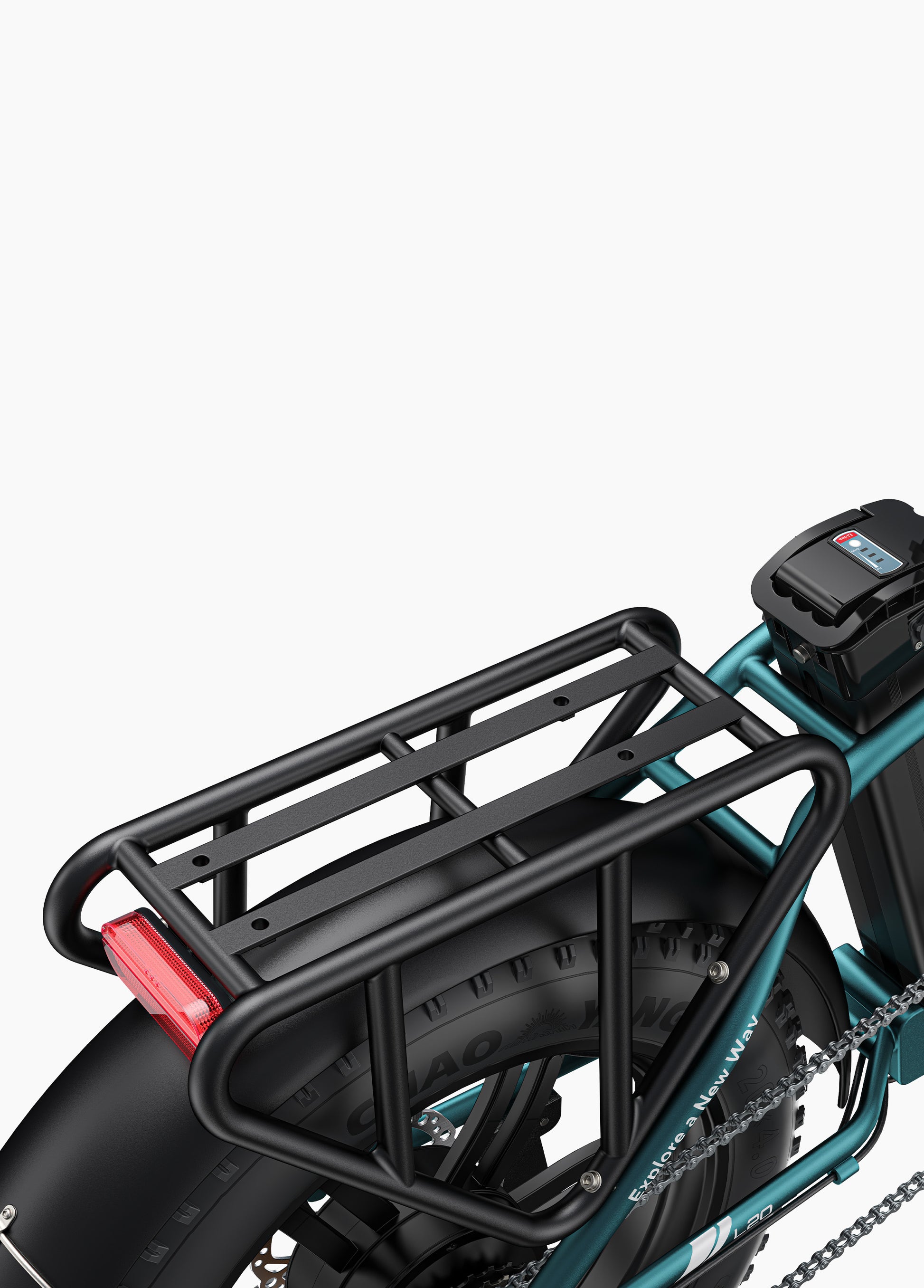 Engwe L20 Boost Green Fat Tyre Cargo Electric Bike – Durable City and Utility E-Bike from Volt Ventures