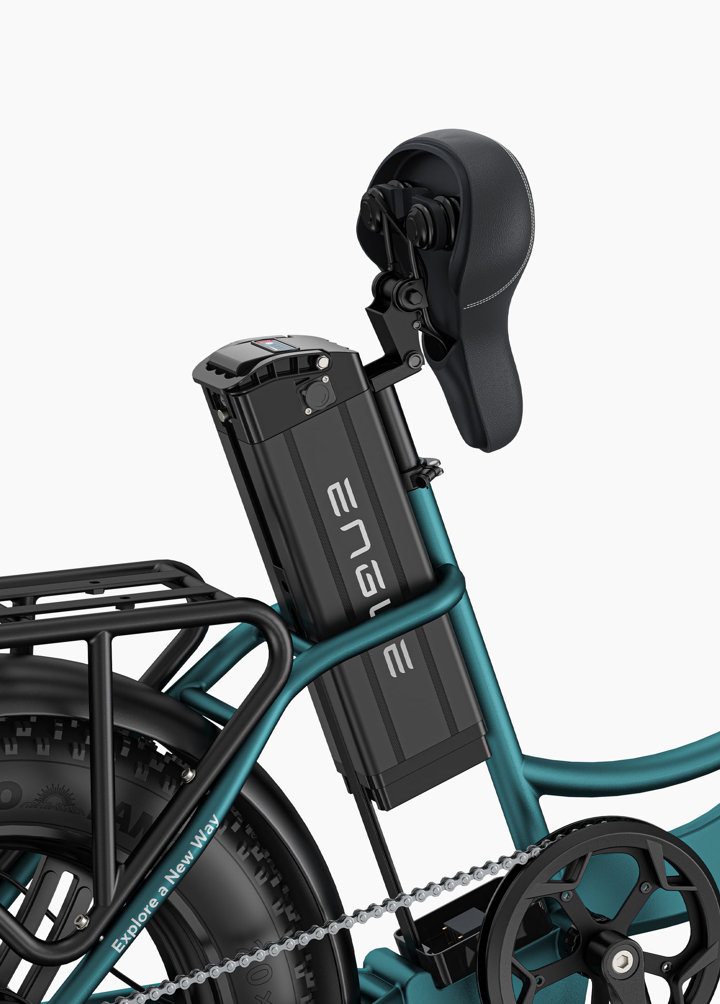 Engwe L20 Boost Green Fat Tyre Cargo Electric Bike – Durable City and Utility E-Bike from Volt Ventures