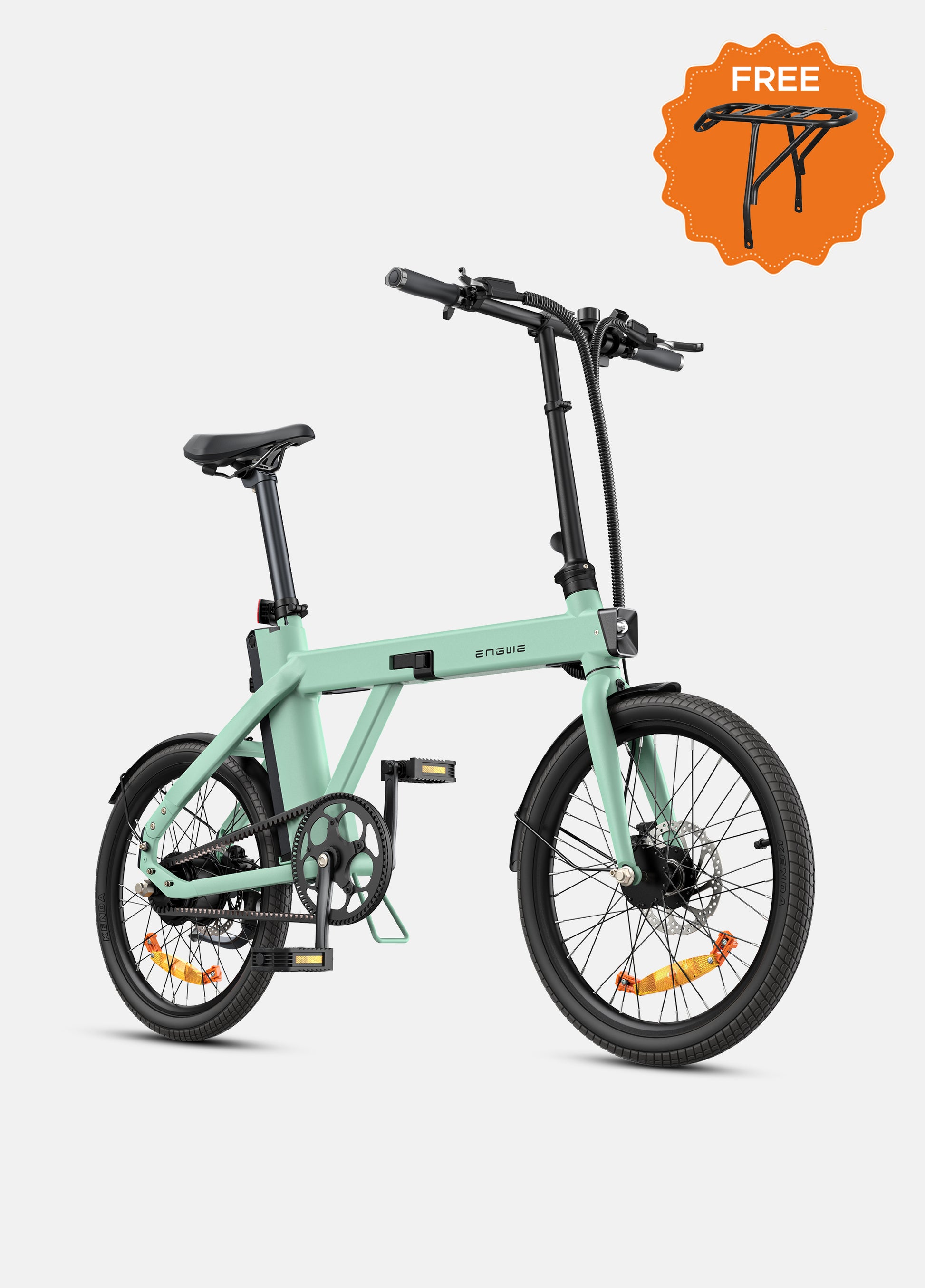 ENGWE P20 foldable commuter electric bike in green with lightweight frame and long-range battery – available from Volt Ventures