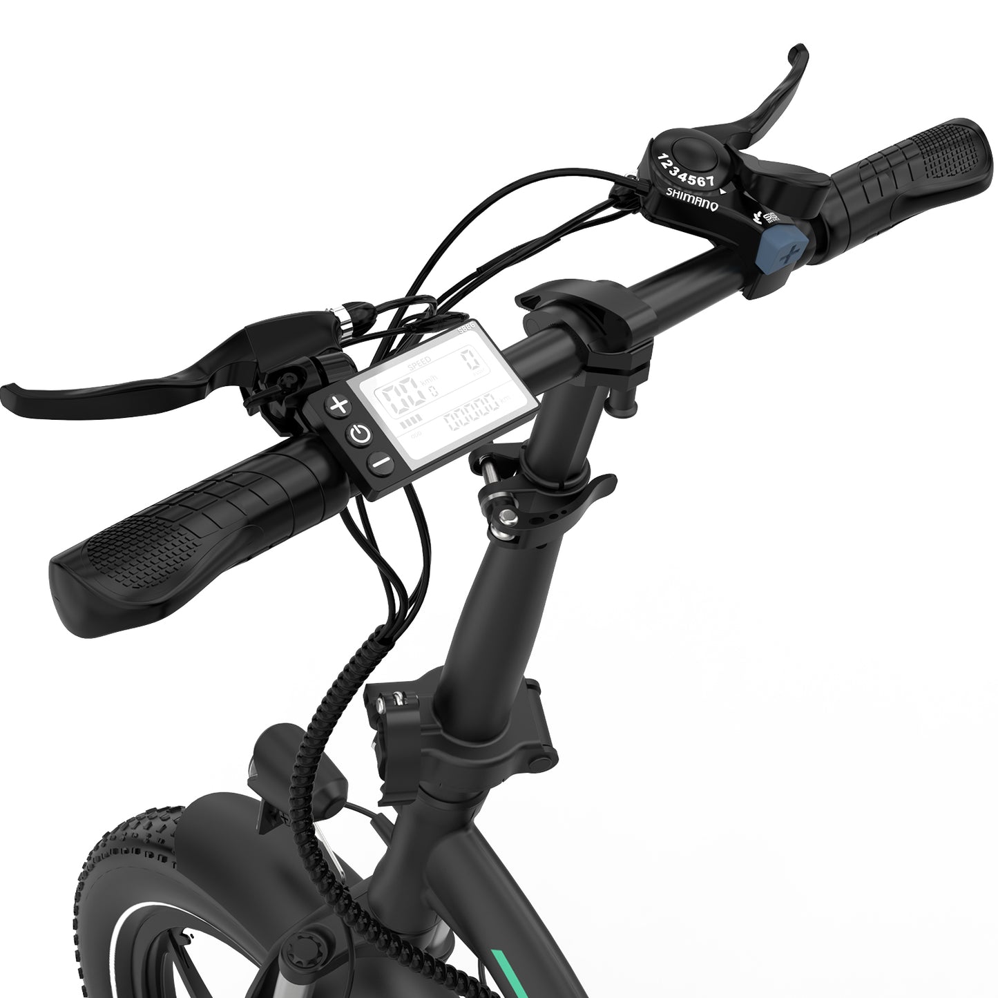 Hitway BK-6SL electric bike – 26-inch fat tyre e-bike with front suspension, LED display, and long-range motor – Volt Ventures