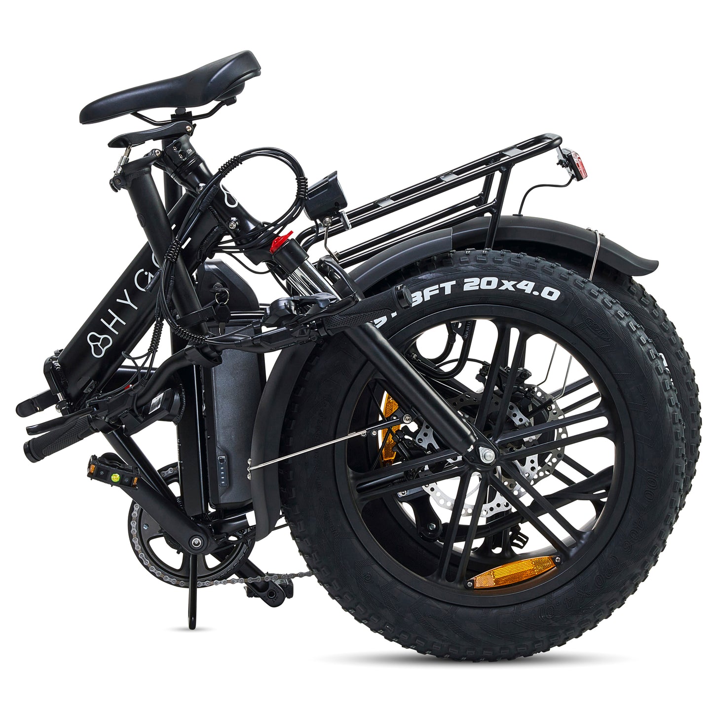 Hygge Vester electric bike black – urban step-through e-bike with mudguards and rear rack – Volt Ventures