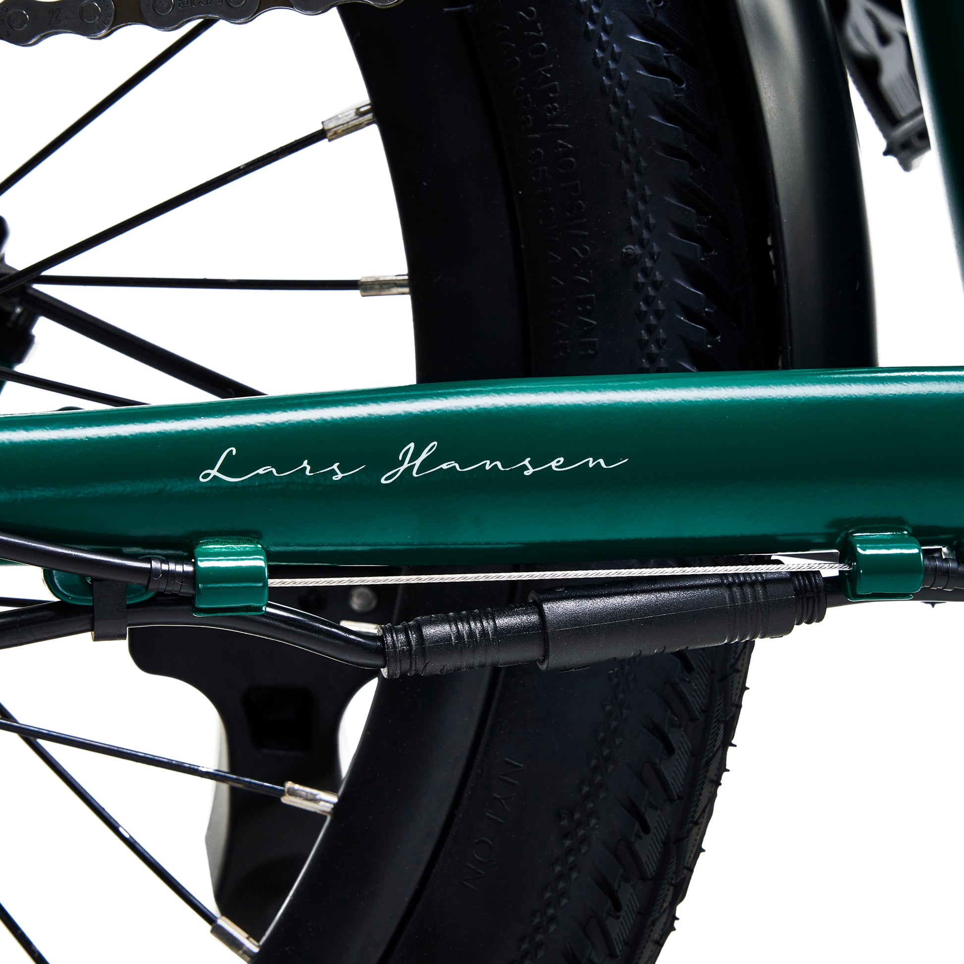 Hygge Virum green foldable cargo electric bike – compact utility e-bike for urban transport – Volt Ventures