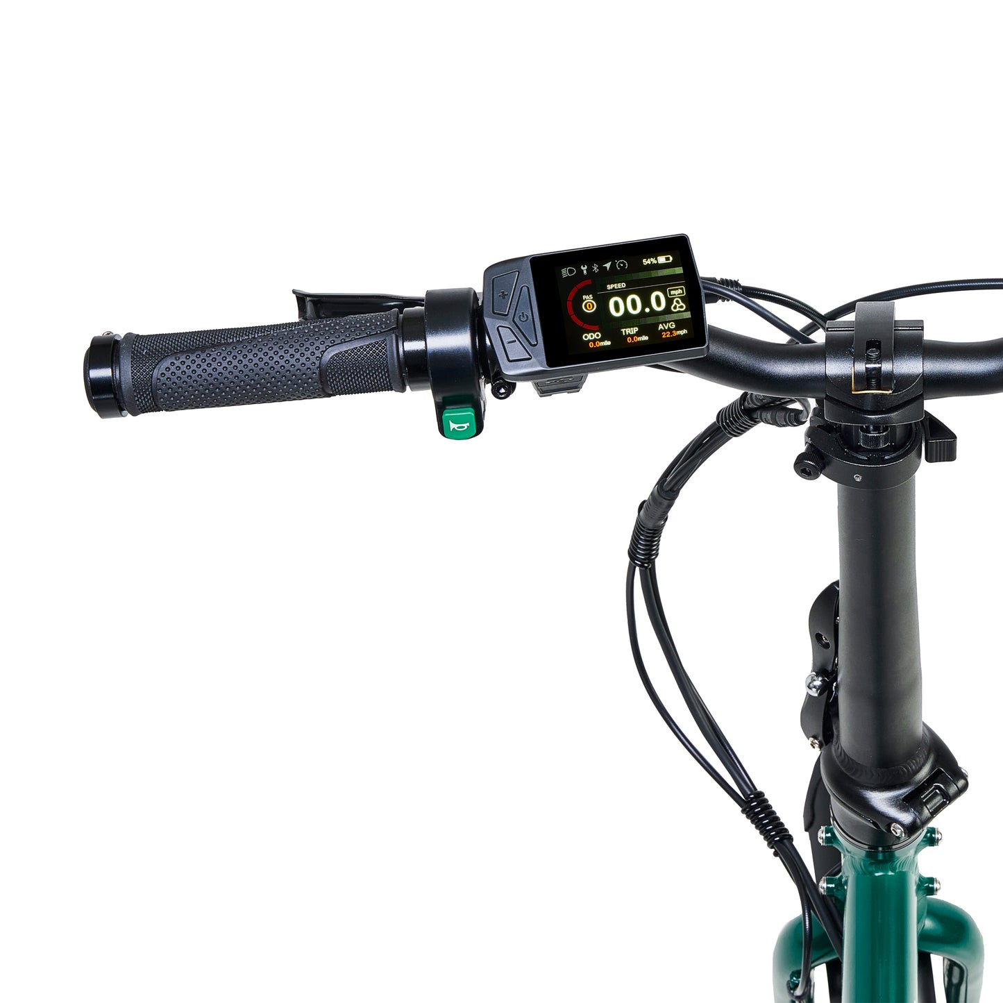 Hygge Virum green foldable cargo electric bike – compact utility e-bike for urban transport – Volt Ventures