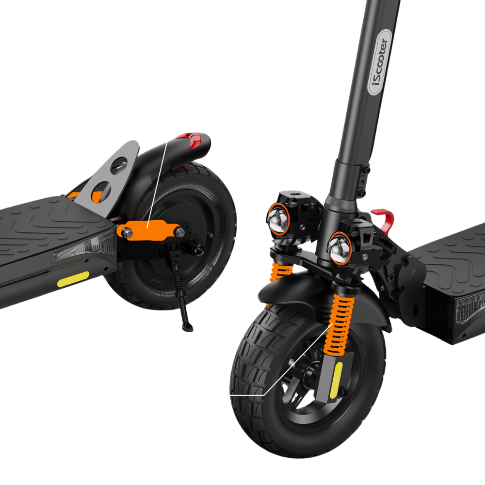 iScooter iX4 electric scooter – foldable commuter e-scooter with 10-inch tyres, suspension, and waterproof design – Volt Ventures