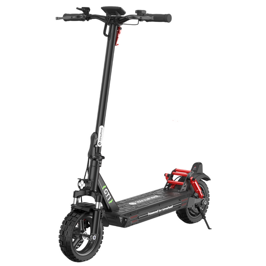 Isinwheel GT1 high-performance electric scooter with dual suspension, large tyres, and 800W motor – Volt Ventures
