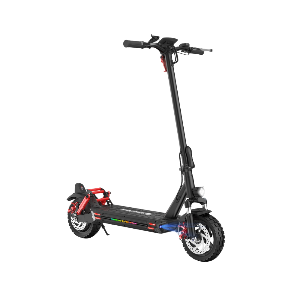 Isinwheel GT1 high-performance electric scooter with dual suspension, large tyres, and 800W motor – Volt Ventures
