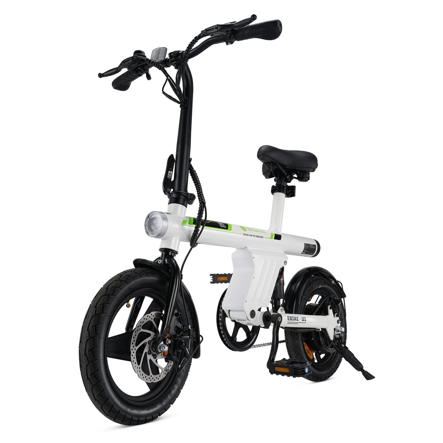 Isinwheel U1 white electric bike with lightweight foldable frame and 250W motor – Volt Ventures
