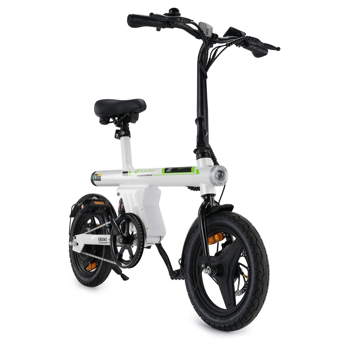 Isinwheel U1 white electric bike with lightweight foldable frame and 250W motor – Volt Ventures