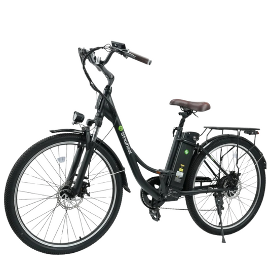 Isinwheel U2 electric bike black – lightweight e-bike with 20-inch wheels, front suspension, and pedal assist – Volt Ventures