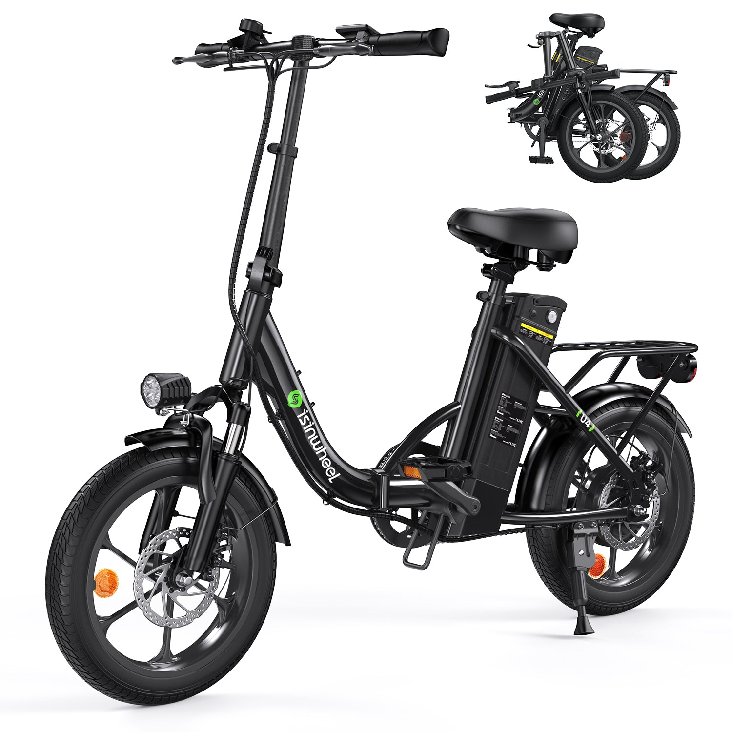 Isinwheel U4 electric bike – powerful urban e-bike with 48V battery, front suspension, and pedal assist – Volt Ventures