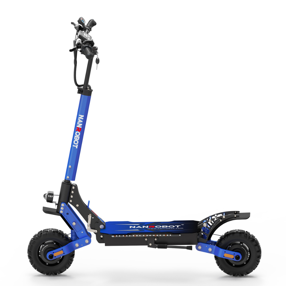 Nanrobot D4+ MAX electric scooter in blue – high-performance dual motor off-road e-scooter – Volt Ventures