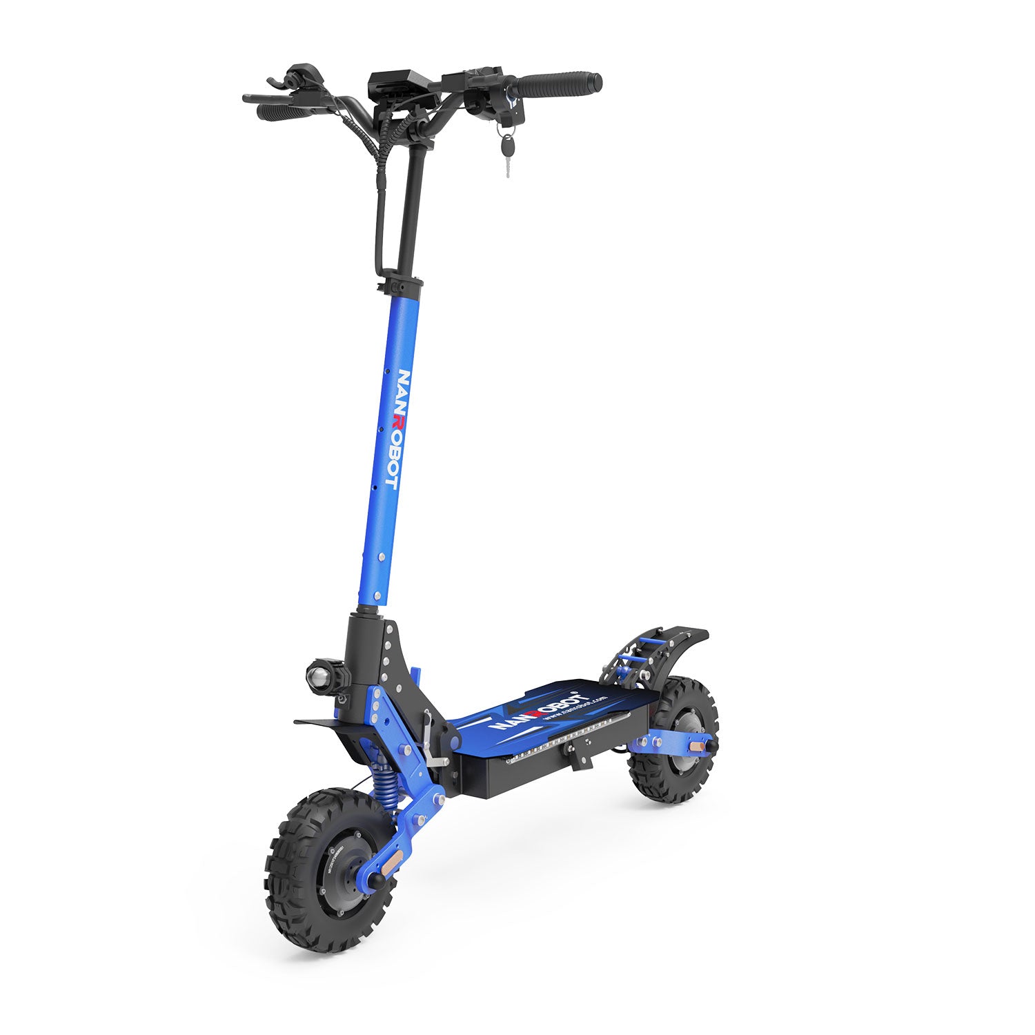 Nanrobot D4+ MAX electric scooter in blue – high-performance dual motor off-road e-scooter – Volt Ventures