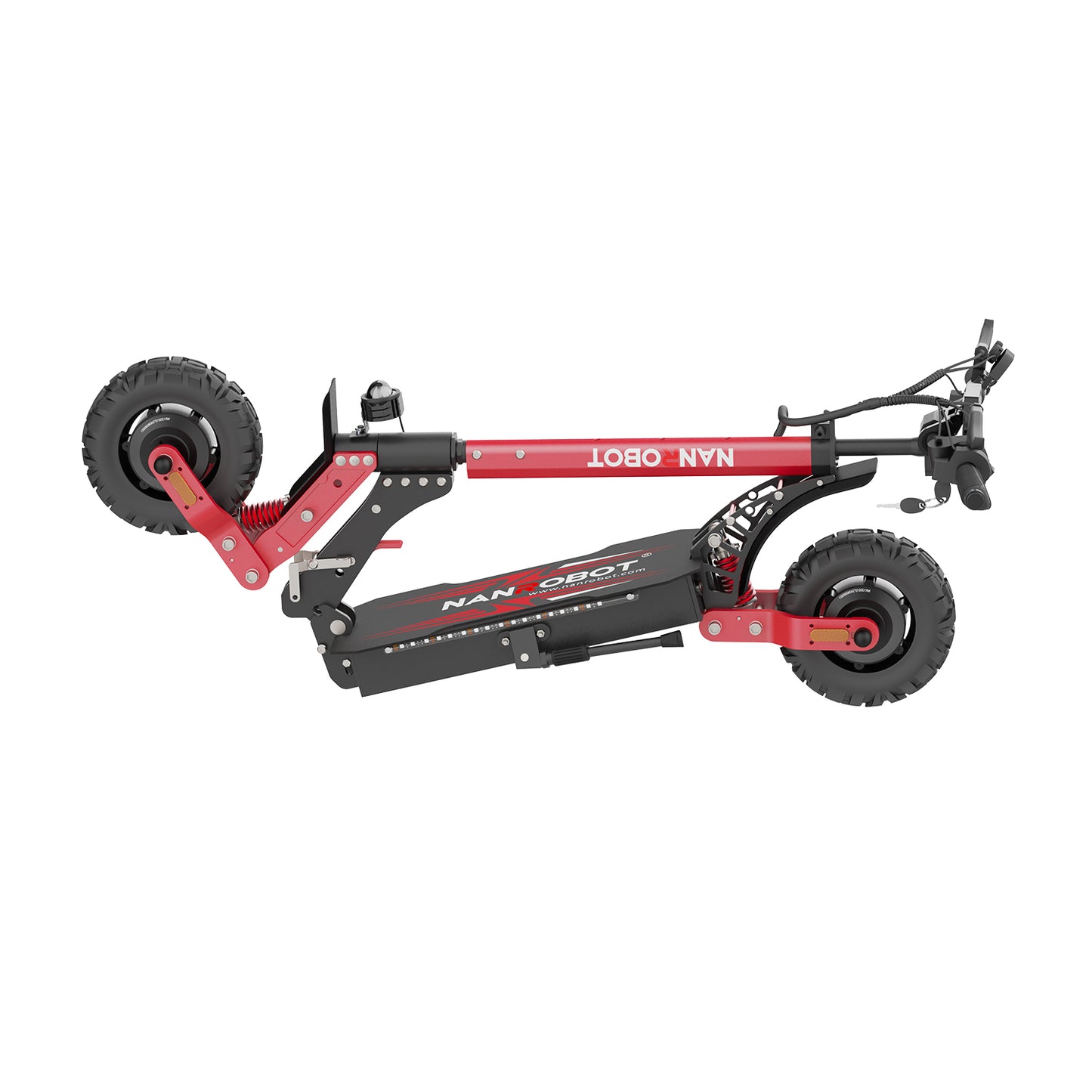 Nanrobot D4+ MAX electric scooter in red – high-performance dual motor off-road e-scooter – Volt Ventures