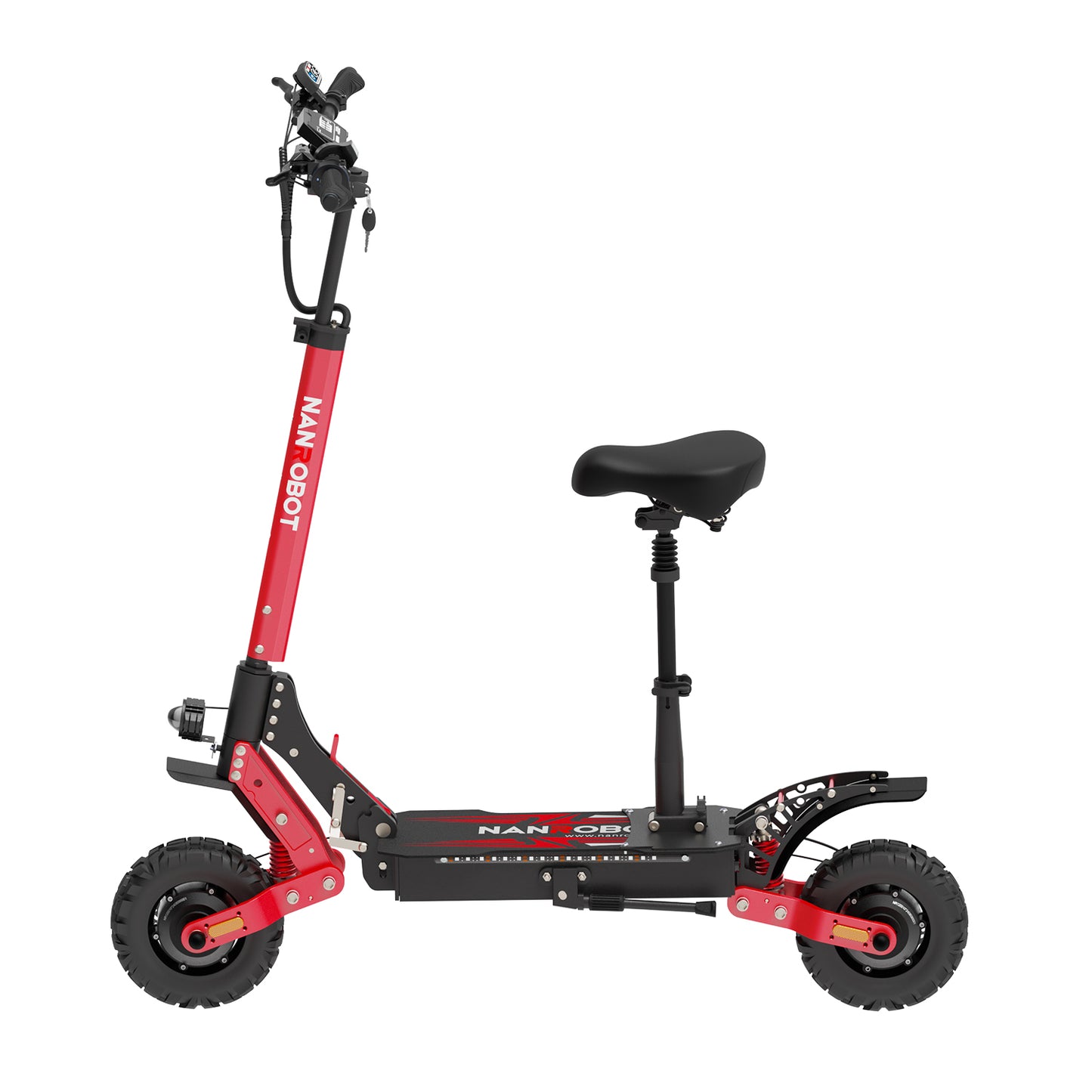 Nanrobot D4+ MAX electric scooter in red – high-performance dual motor off-road e-scooter – Volt Ventures