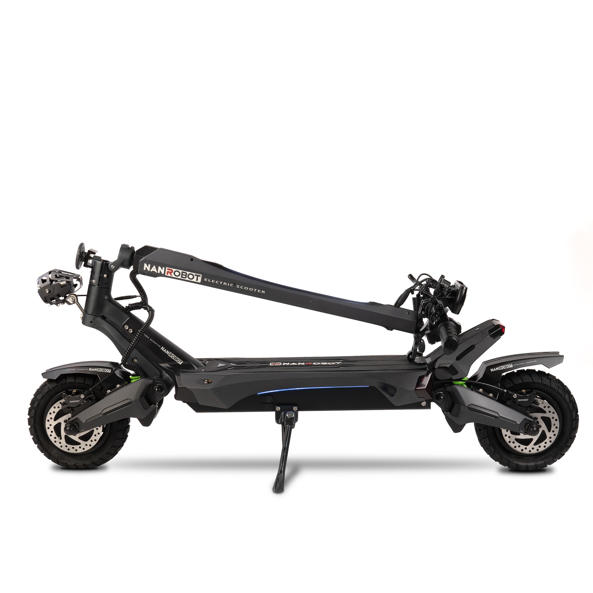 Nanrobot N6 electric scooter black and grey – foldable - high-speed dual motor e-scooter with full suspension and all-terrain tyres – Volt Ventures