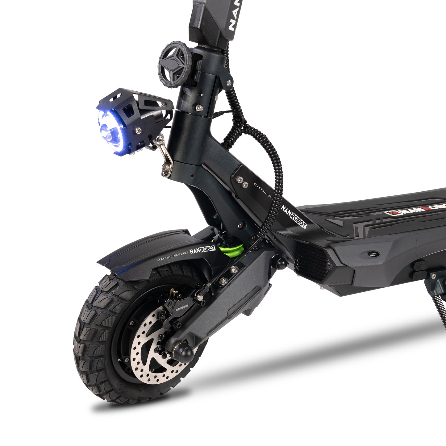 Nanrobot N6 electric scooter black and grey – high-speed dual motor e-scooter with full suspension and all-terrain tyres – Volt Ventures