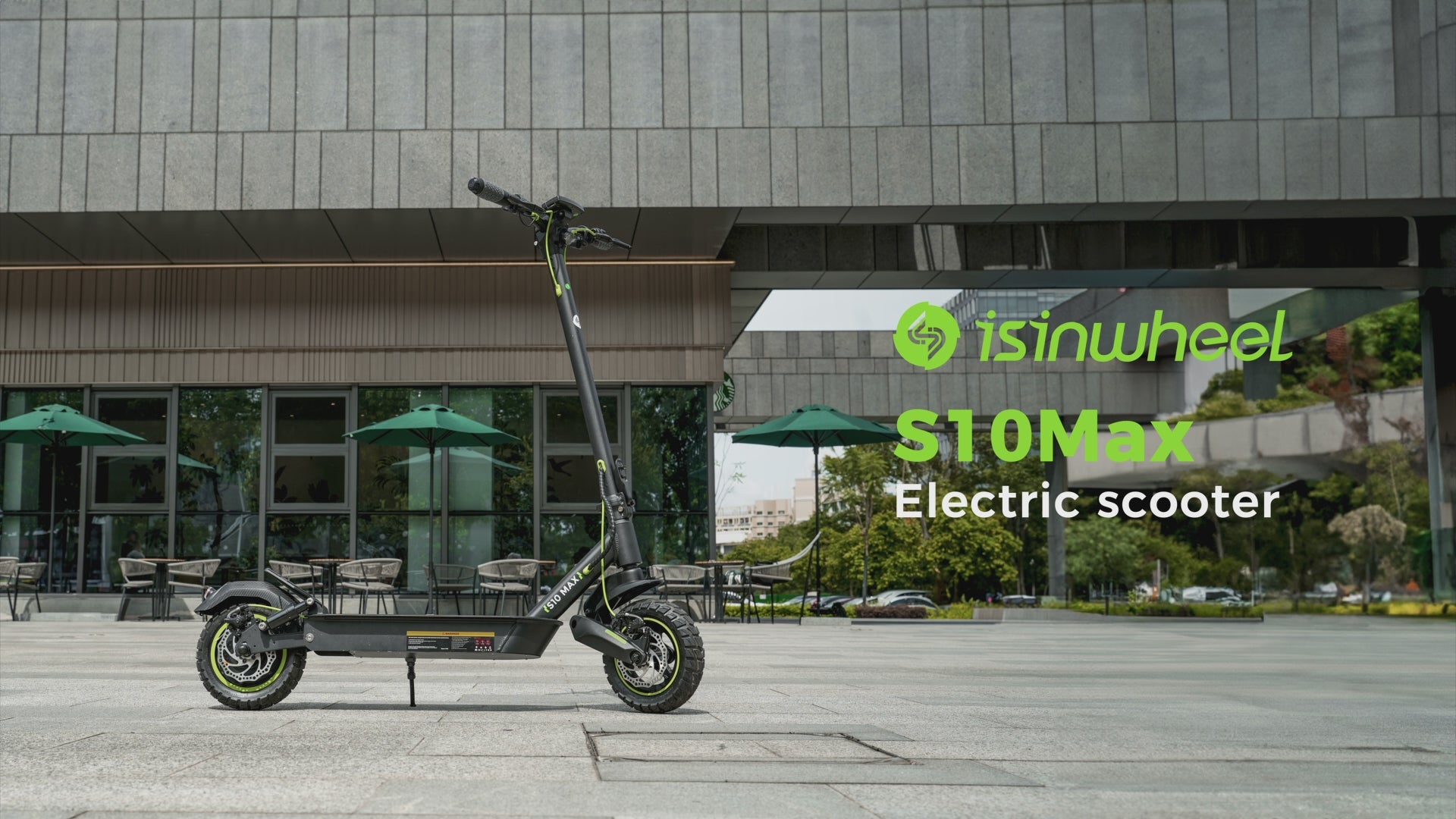 Isinwheel S10 MAX electric scooter – long-range adult e-scooter with dual suspension and powerful motor – Volt Ventures