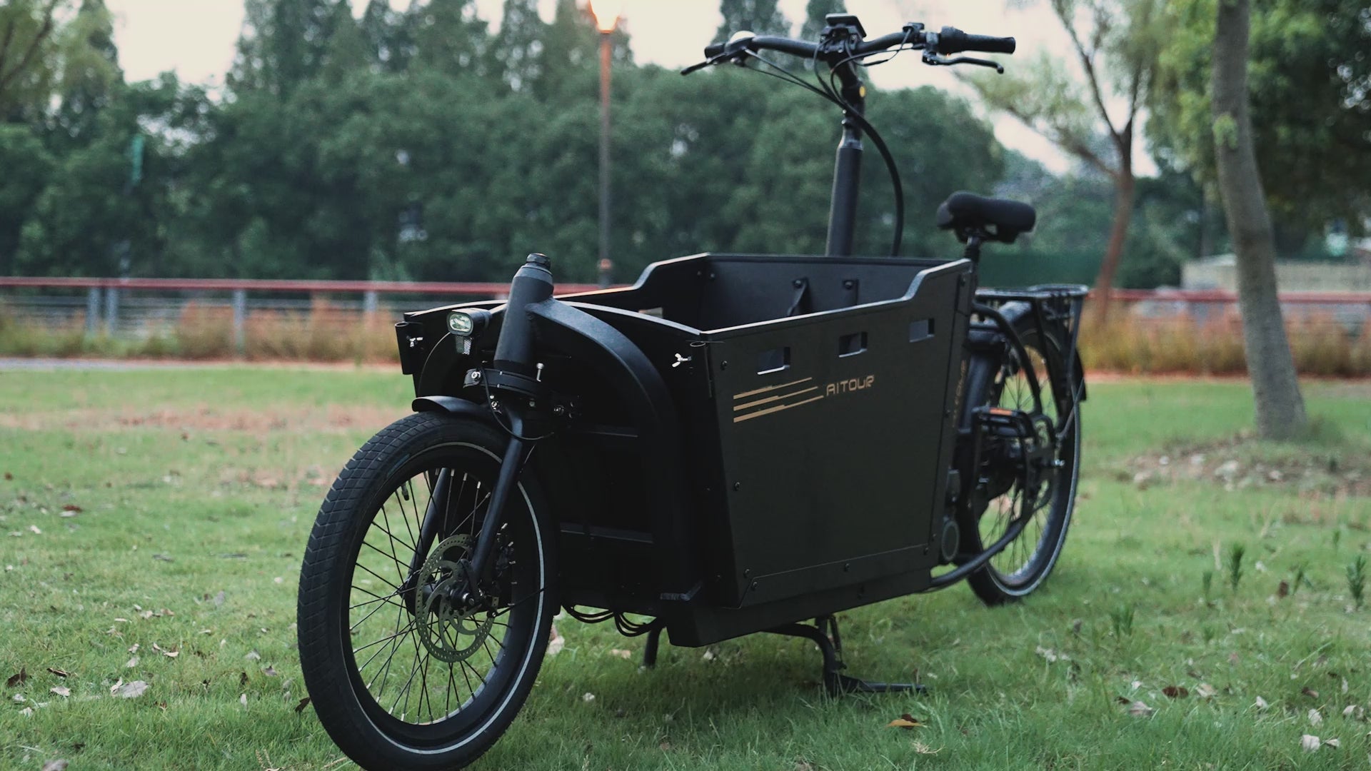 Aitour Basalt cargo electric bike with long rear rack – heavy-duty e-bike for families and deliveries in the UK-volt-ventures
