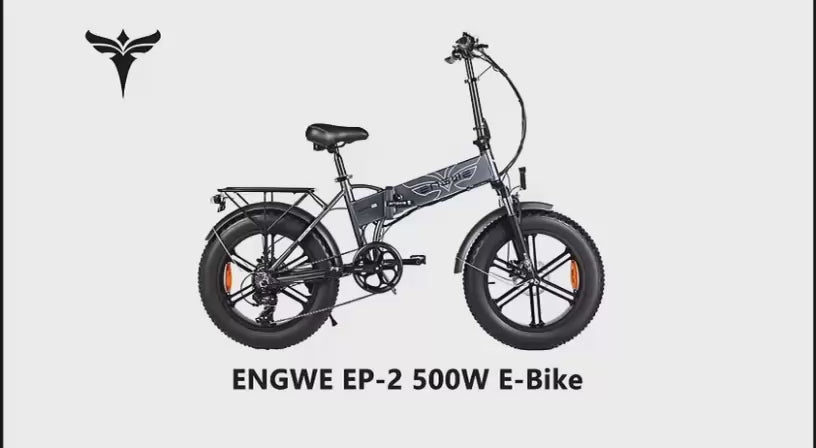 Product video of the Engwe EP-2 Pro foldable electric bike – rugged, all-terrain e-bike with 750W motor, available at Volt Ventures.