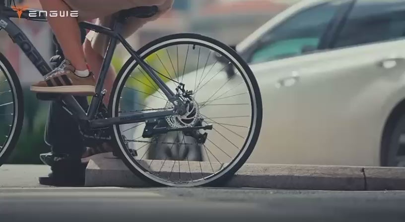 Engwe L20 Boost electric bike product video highlighting fat tyre cargo design, low step-through frame, and commuter-friendly features – Volt Ventures