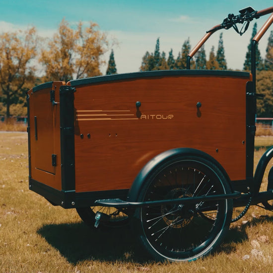 Aitour Family S cargo electric bike with child seats – utility e-bike for family transport in the UK-volt-ventures