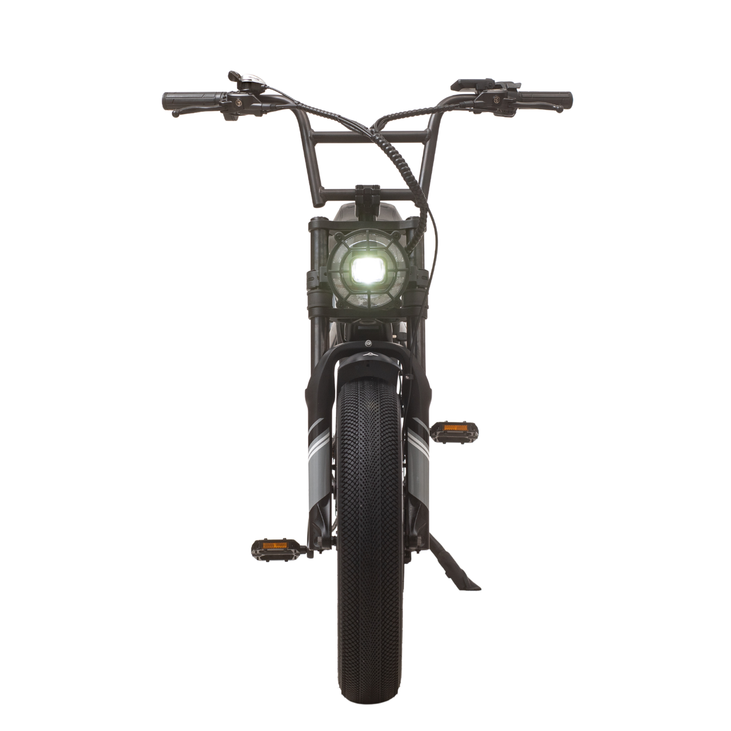 Qreate Cavet Air electric fat tyre bike in black, powerful all-terrain e-bike for UK riders available from Volt Ventures