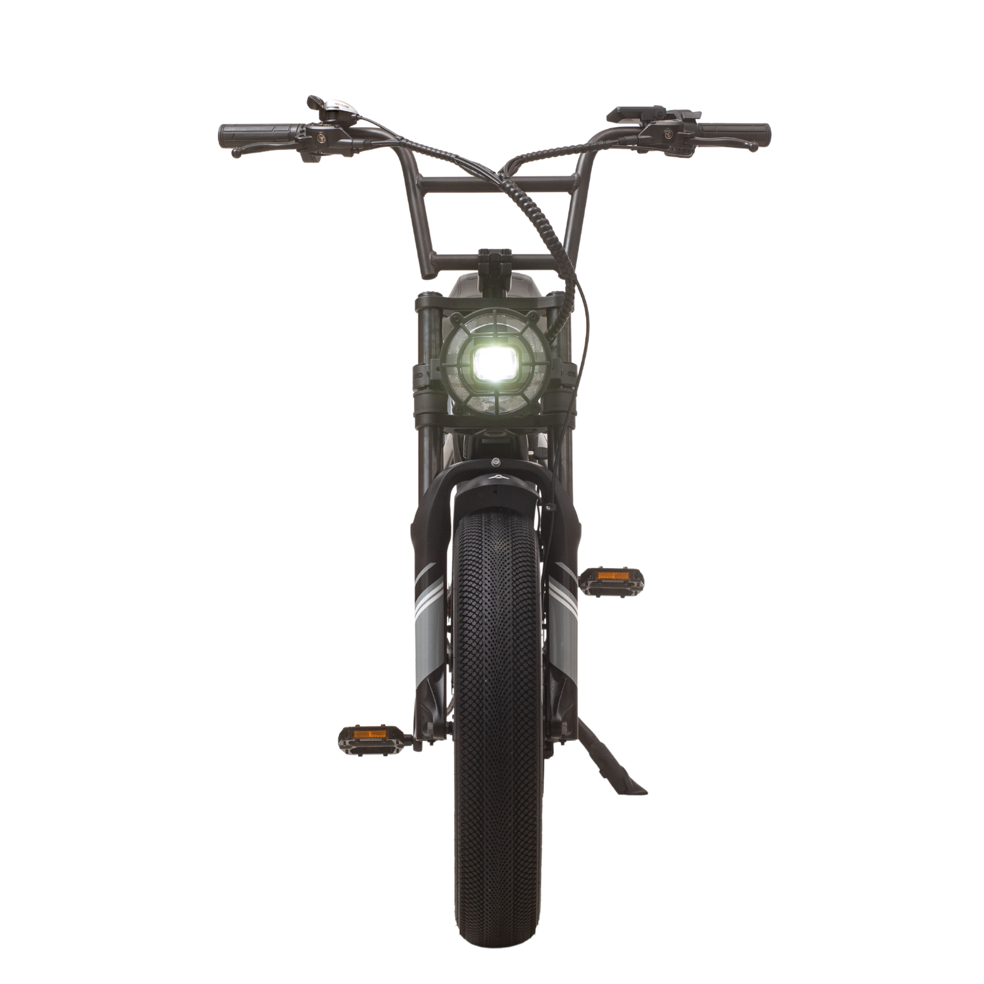 Qreate Cavet Air electric fat tyre bike in black, powerful all-terrain e-bike for UK riders available from Volt Ventures