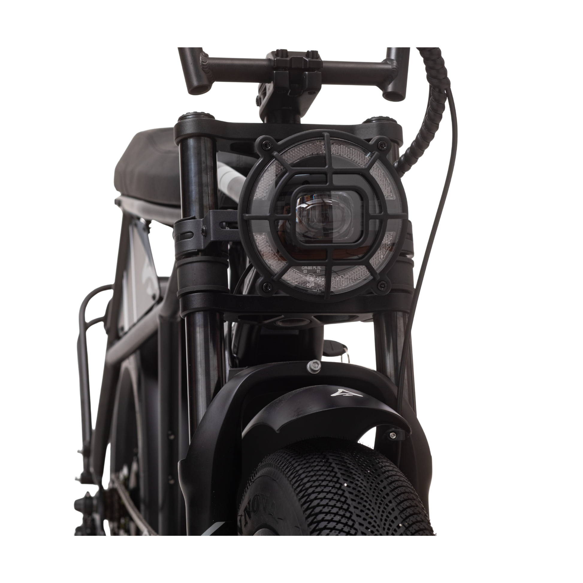 Qreate Cavet Air electric fat tyre bike in black, powerful all-terrain e-bike for UK riders available from Volt Ventures