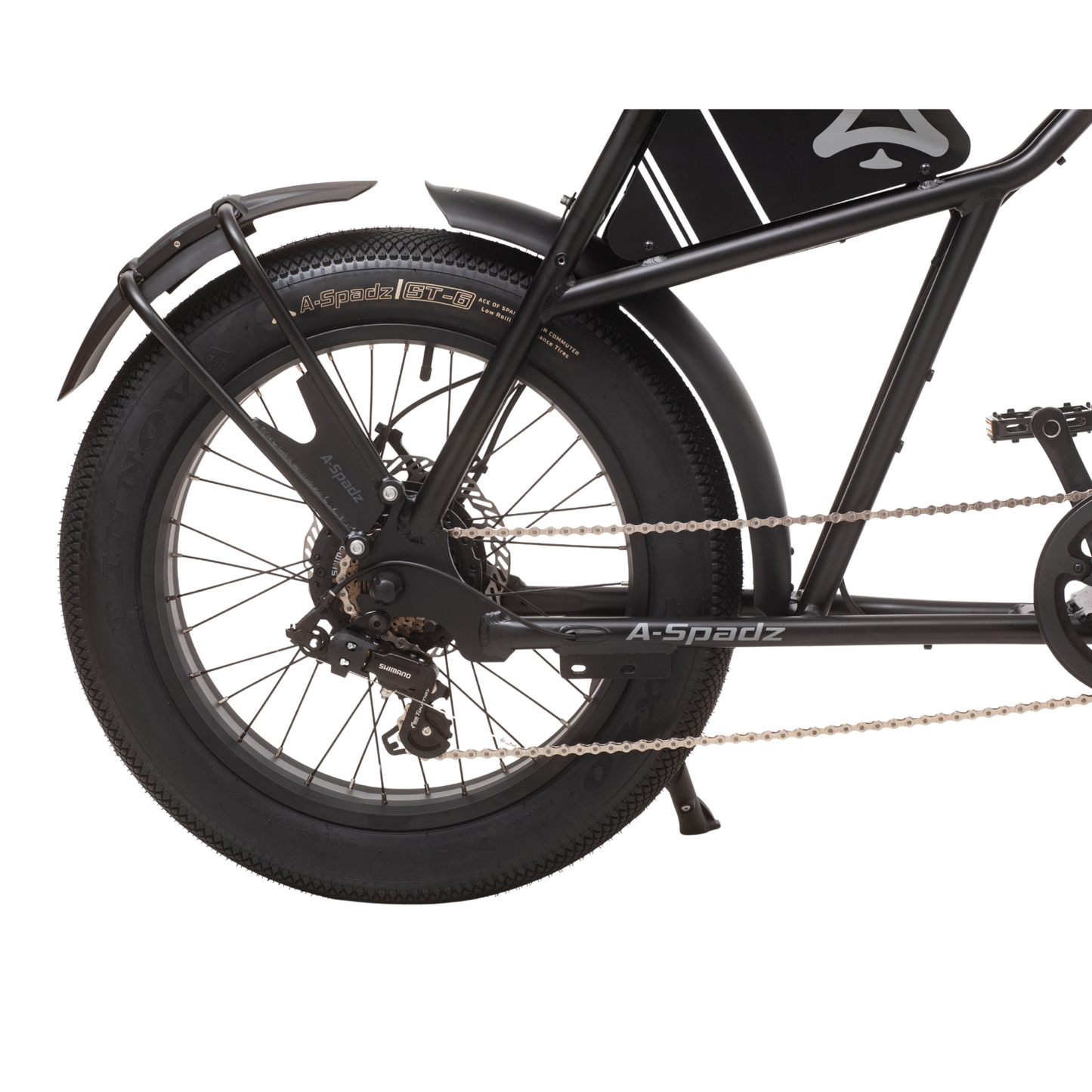 Qreate Cavet Air electric fat tyre bike in black, powerful all-terrain e-bike for UK riders available from Volt Ventures