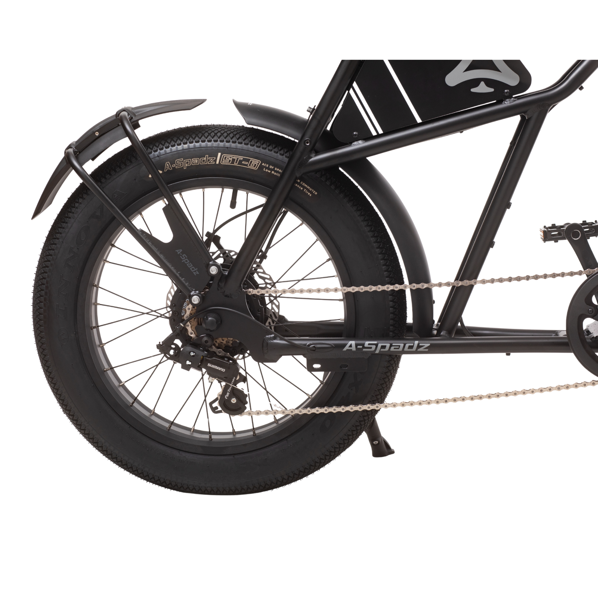 Qreate Cavet Air electric fat tyre bike in black, powerful all-terrain e-bike for UK riders available from Volt Ventures